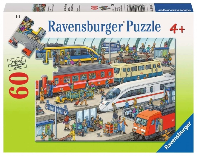 Ravensburger vasútállomás puzzle 60 darabos