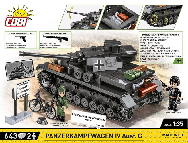 Panzerkampfwagen IV Ausf. G építőkocka készlet