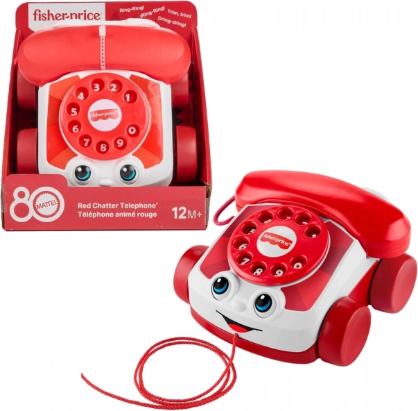 Fisher-Price Chatter telefon – MATTEL 80 éves jubileumi kiadás, piros