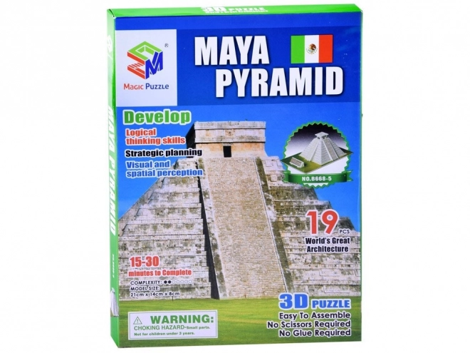 Maják piramis 3D puzzle 19 darabos