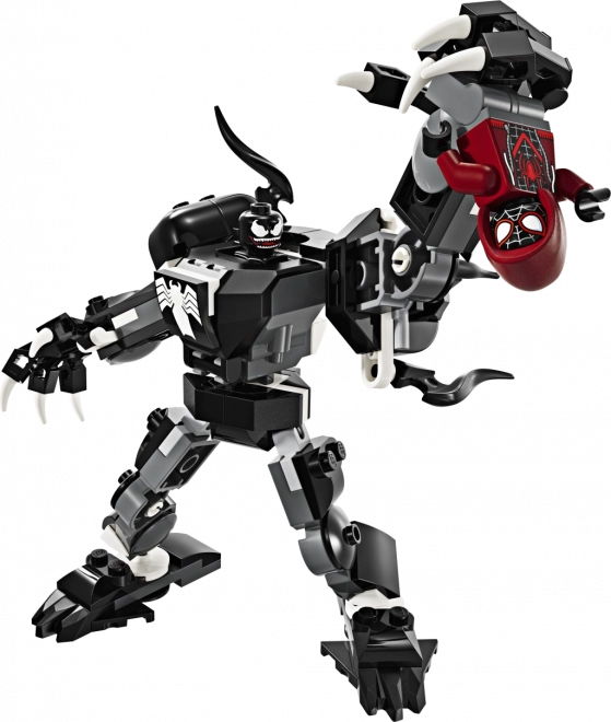 lego marvel venom mechanikus páncél vs. miles morales