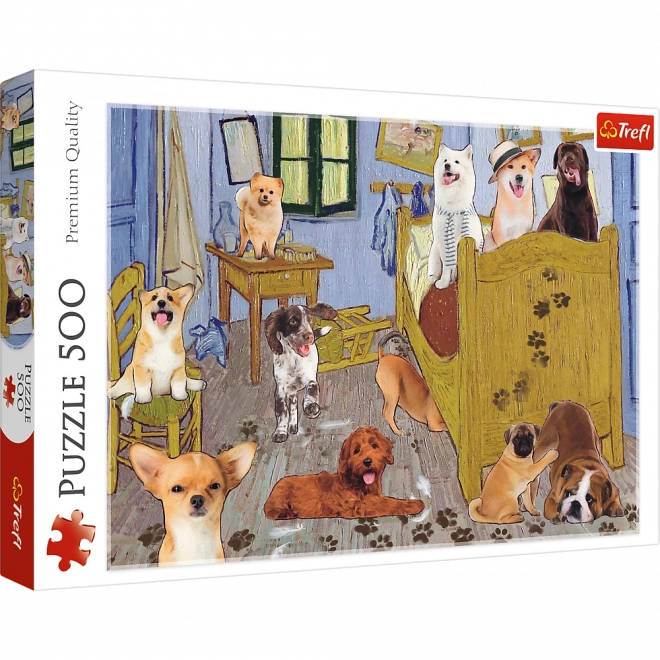500 darabos puzzle – VAN GOGH SZOBÁJA: Kutyaforradalom Trefl