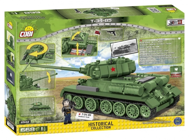 T-34 modell tank 668 alkatrésszel