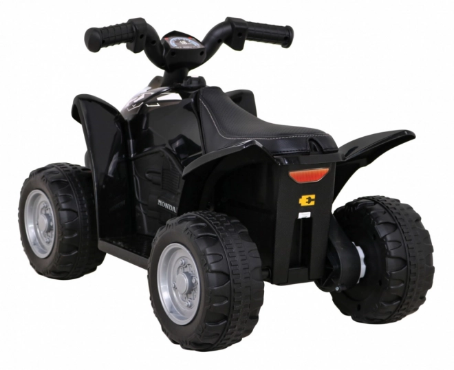 Elektromos Quad Honda 250X TRX Fekete LED világítással és Eko-bőr üléssel