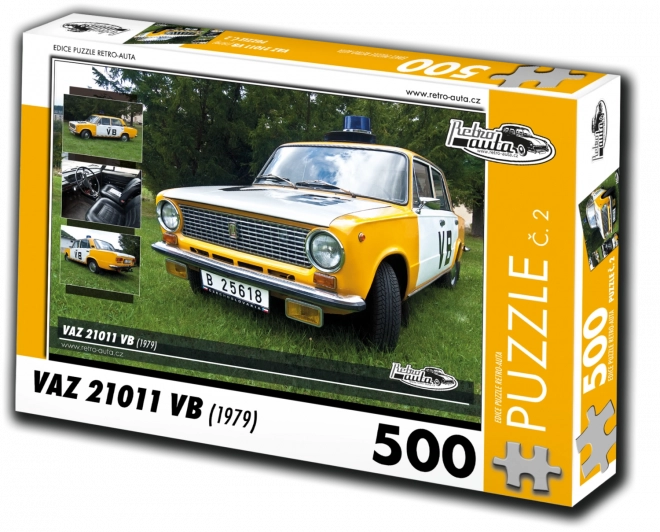 Retro autók puzzle VAZ 21011 VB (1979) 500 darabos