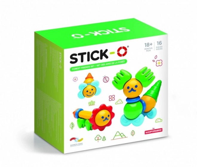 Stick-O Mágneses Erdő Barátai Építőkészlet