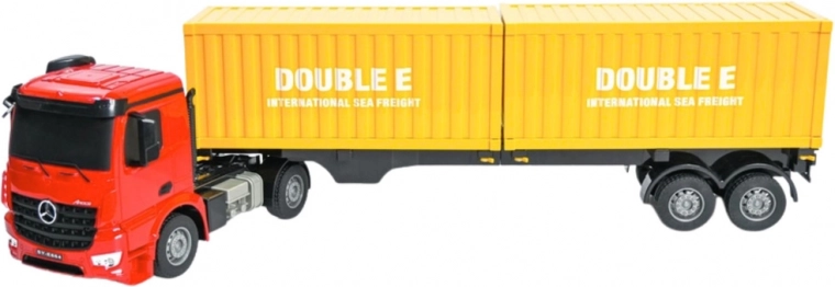 Levehető félpótkocsi és nyitható konténer