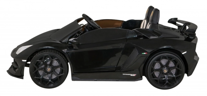 Lamborghini SVJ DRIFT pro 2 gyerekek fekete + Drift funkció + távirányító + MP3 LED + lassú indítás