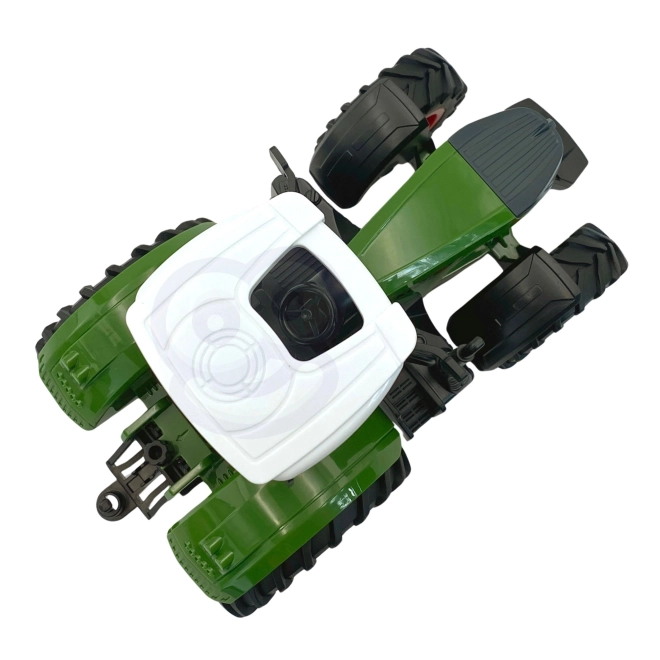 Woopie zöld traktor gumikerékkel