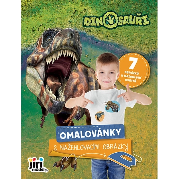 Dinoszauruszok vasalható képekkel színezőkönyv