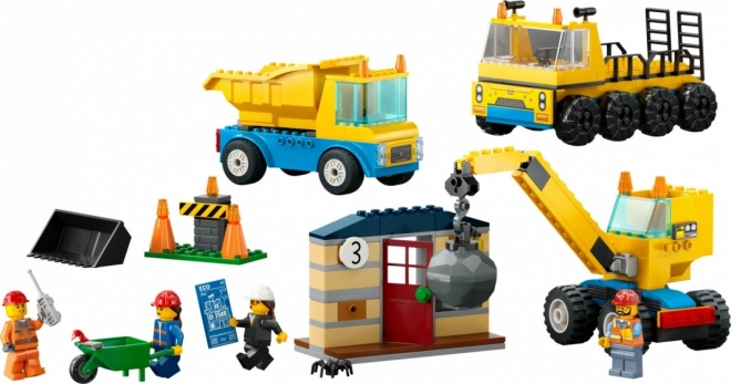 Lego city bontócsapat: teherautó és golyós daru