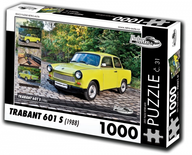 Retro autó puzzle Trabant 601 S (1988)