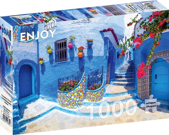 Chefchaouen utca - 1000 darabos puzzle