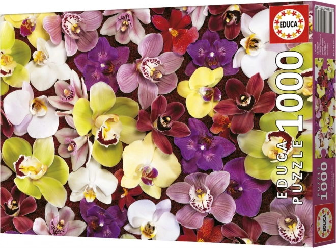 Educa orchideák kollázs puzzle, 1000 darab