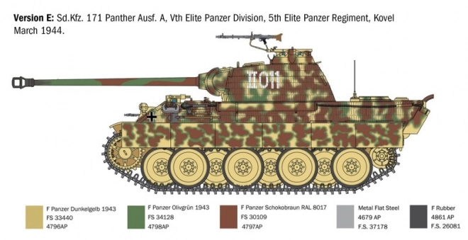 sd.kfz.171 panther ausf. a műanyag modell 1/35