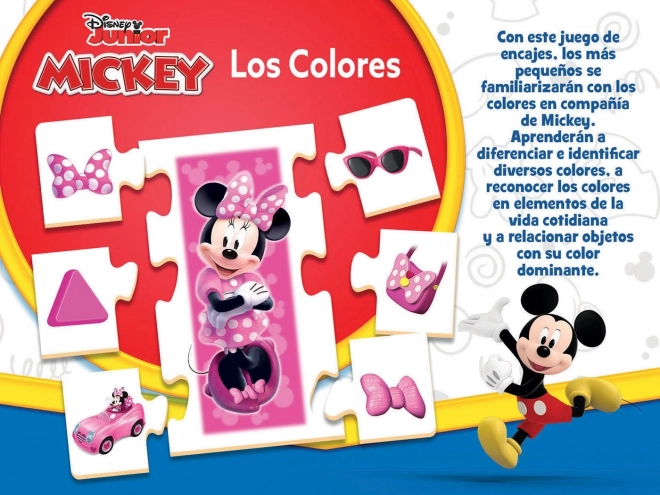 Mickey és Barátai színtanulás puzzle 6x7 darab