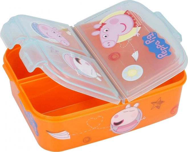 Többrekeszes lunch box Peppa malac mintával