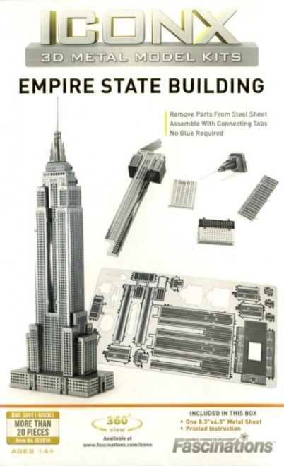 Empire State Building 3D puzzle fém modell