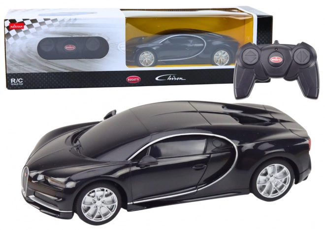 Távirányítású Bugatti Chiron autó 1:24 méretarány - fekete