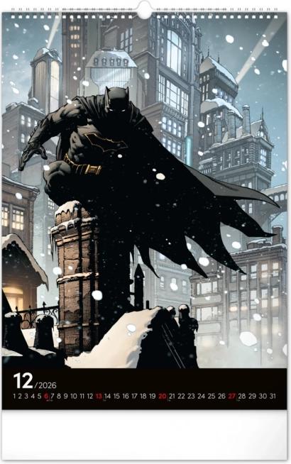 Fali naptár Batman Sötét 2026