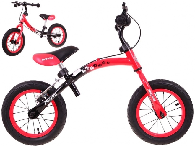 Gyerek Futóbicikli Boomerang SporTrike Piros