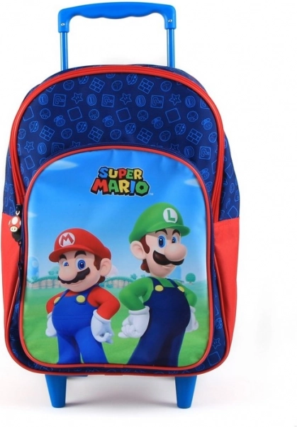 Iskolai hátizsák kerekeken Super Mario