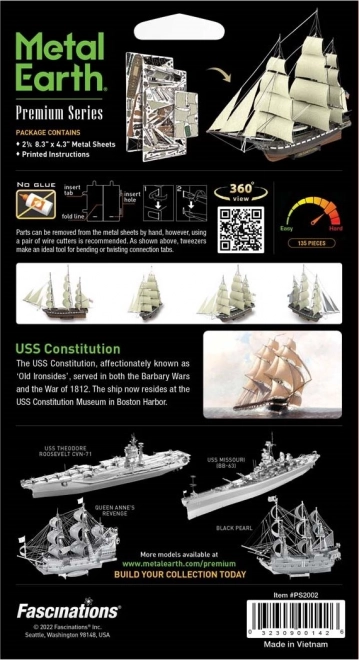 3D puzzle prémium sorozat: USS hajó építés