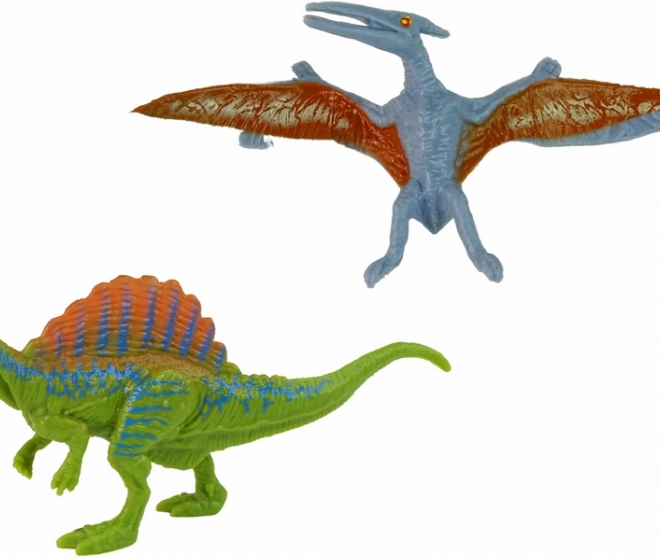 Két élethű dinoszaurusz figura