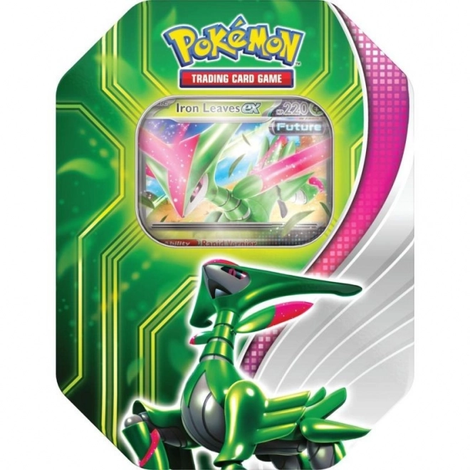 Pokémon Paradox Clash Tin Iron Leaves kártyák