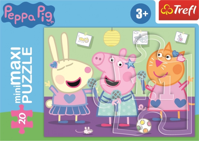 Peppa malac karaoke puzzle - 20 darabos