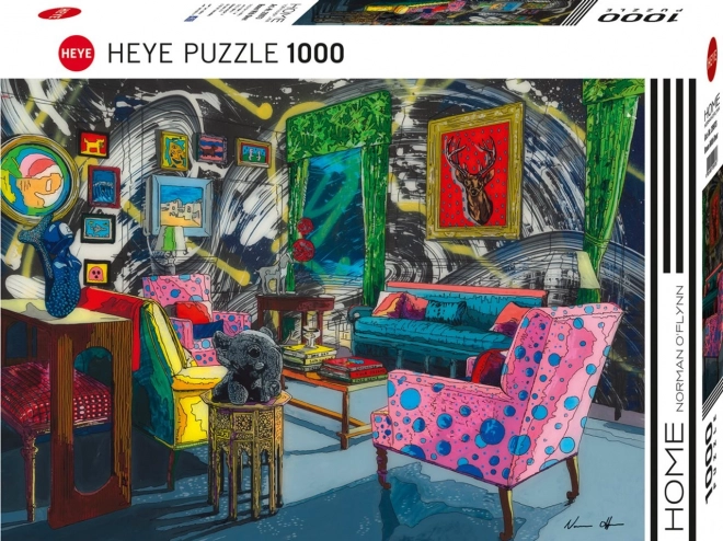 Heye puzzle otthon: szoba szarvassal 1000 darabos