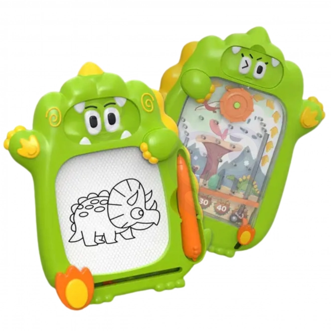 Woopie mágneses törölhető rajztábla 2 az 1-ben ügyességi játék pinball flipper zöld
