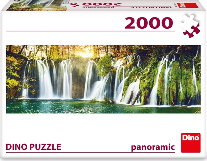 Dino 2000 darabos panoráma puzzle - Plitvicei vízesés