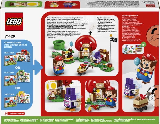 Nabbit és Toad boltja - LEGO Super Mario kiegészítő szett