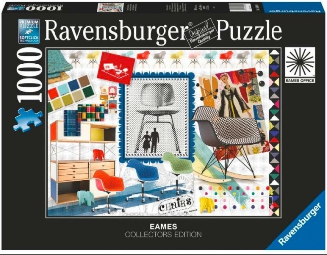 Ravensburger eames design klasszikus székek 1000 darabos puzzle