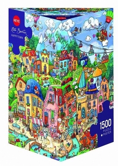 Veselé város puzzle - 1500 darabos