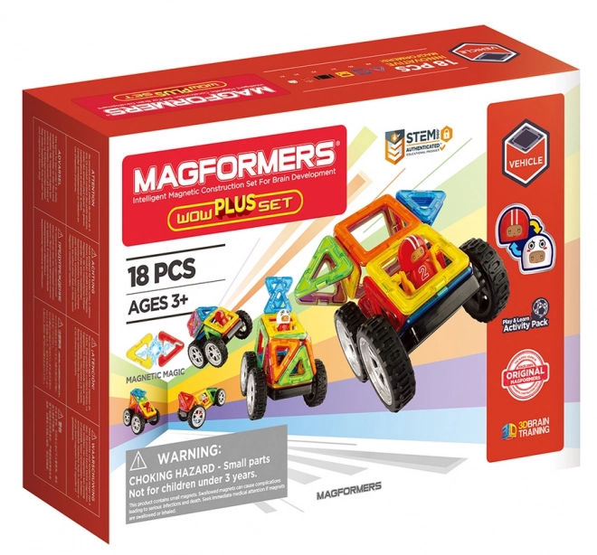 Magformers Wow Starter Plus építőjáték 18 darab