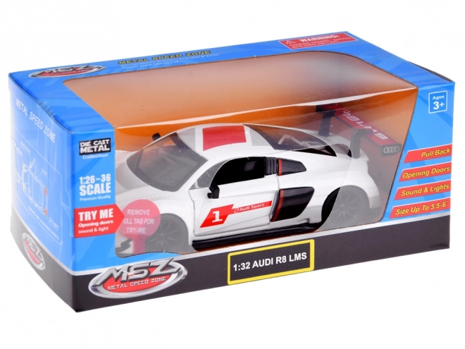 Fém autómodell Audi R8 LMS 1:32 méretarányos