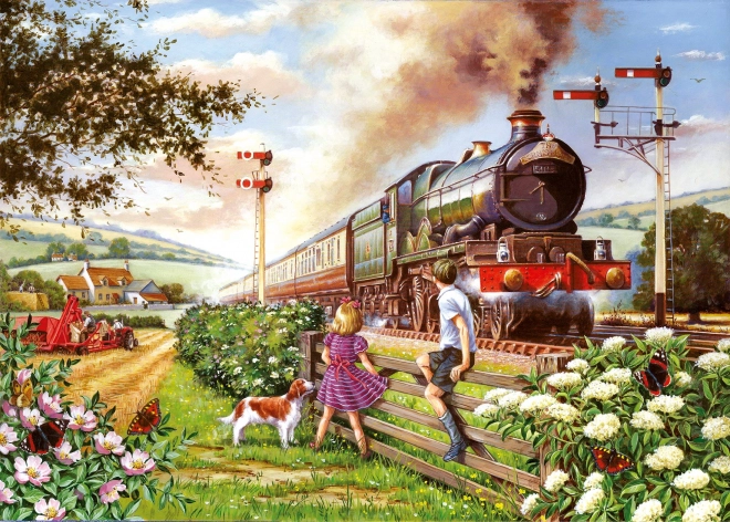 Vasúti gyerek puzzle 1000 darabos