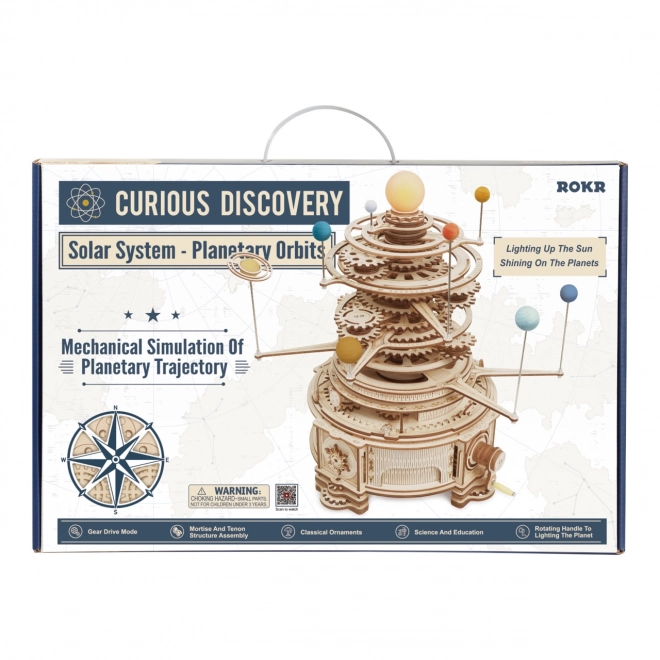 Rokr 3D fa puzzle Naprendszer - Orrery