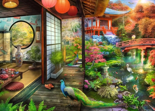 Ravensburger Japán Kert Teaház Puzzle 1000 darabos