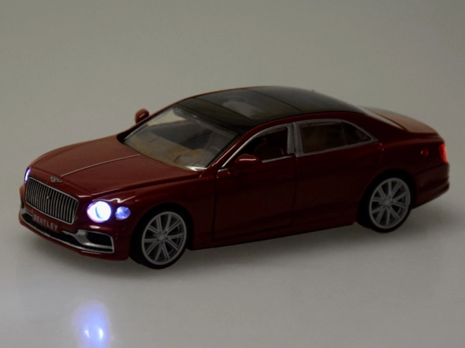 Metal autó Bentley Flying Spur Hybrid hang- és fényhatásokkal