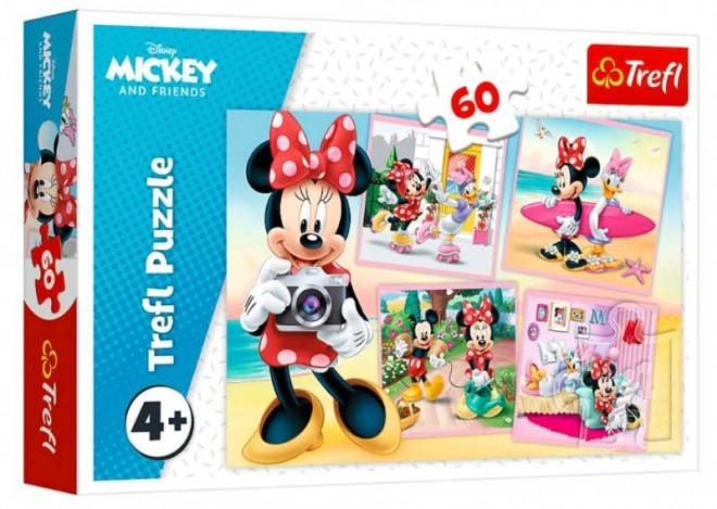 Minnie Egér Bűbájos 60 Darabos Puzzle