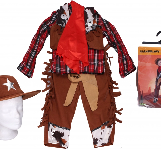 Karneváli Cowboy Jelmez Készlet Gyerekeknek