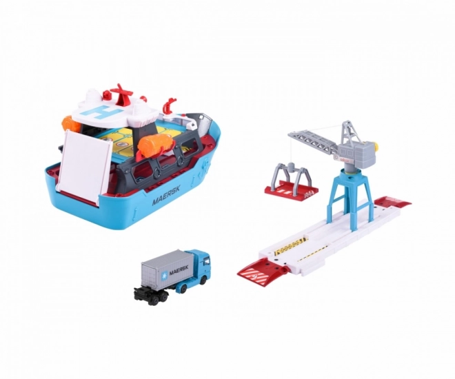 Majorette Maersk készlet és 1 jármű