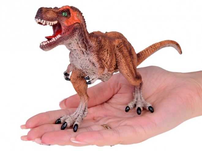 Gumiból készült Tyrannosaurus Rex dinoszaurusz figura gyerekeknek