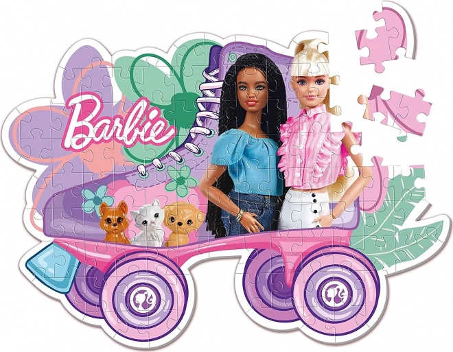 Clementoni Barbie különleges keretpuzzle - Korcsolyázás 104 darabos