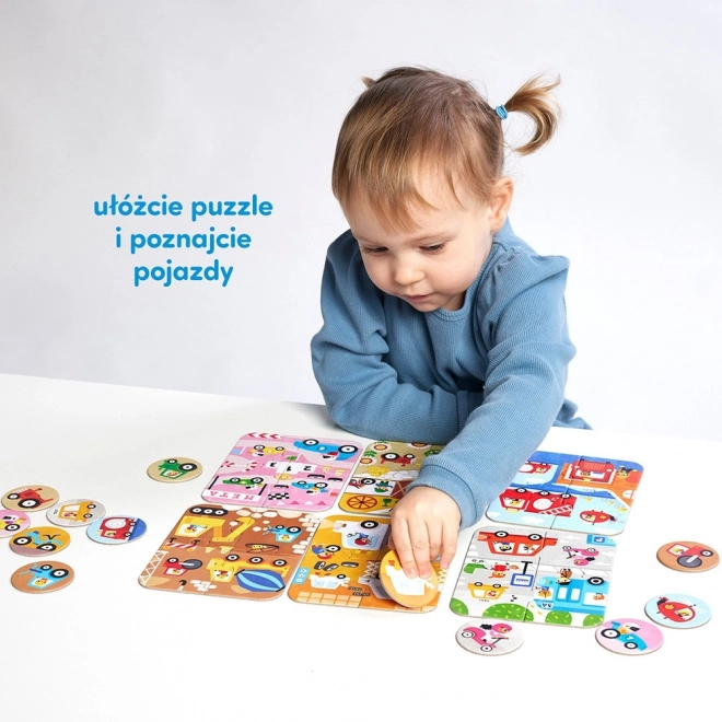 Puzzle Kis és Nagy Autók