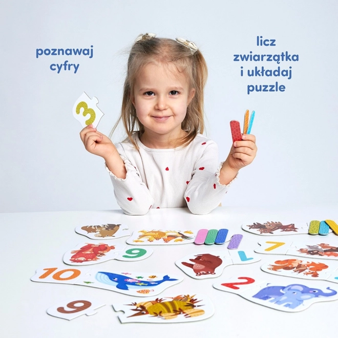 Párosító puzzle - számok