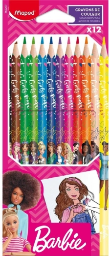 Pastell Maped Barbie motívummal, 12 db